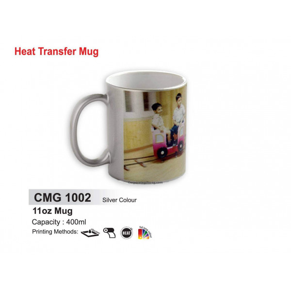 CMG 1002 Silver Colour 11oz Mug